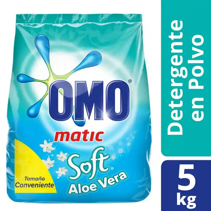 Soft Omo Detergente En Polvo Matic Aloe Vera