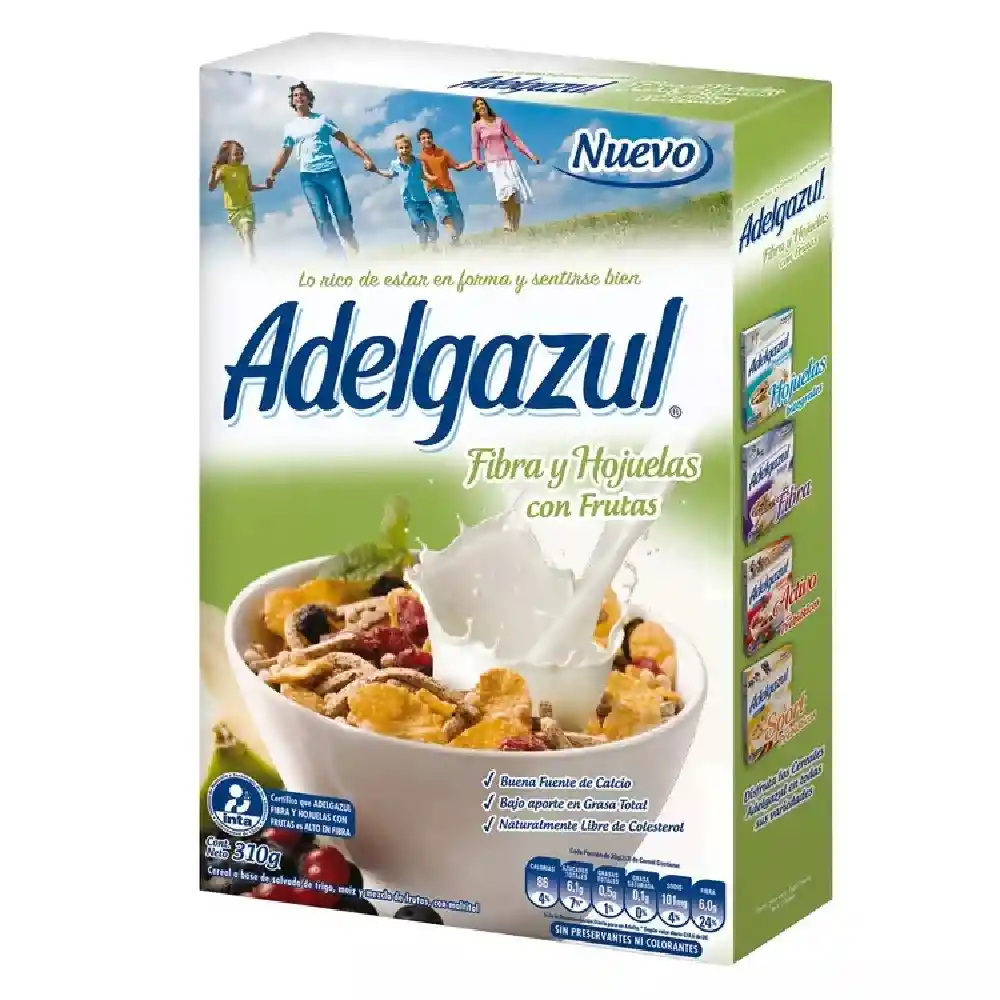 Adelgazul Cereal Fibra Y Hojuela Frutas