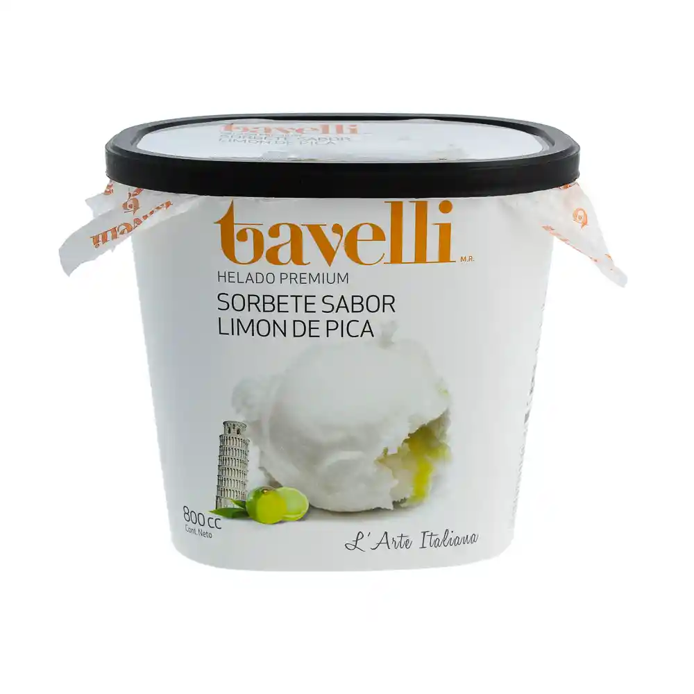 Tavelli Helado Agua Sorb Lim Pica