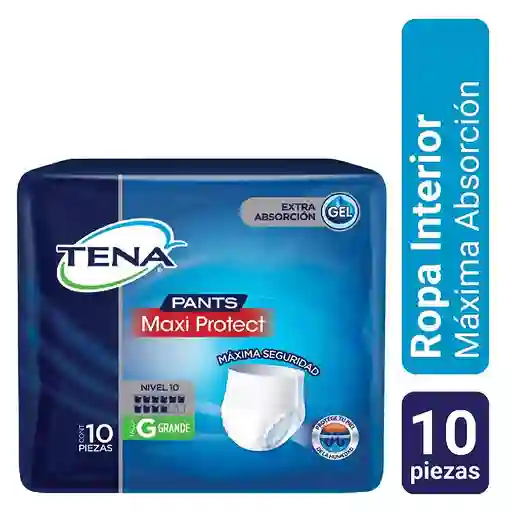Tena Ropa Interior Desechable Pants Max. Abs. G X10