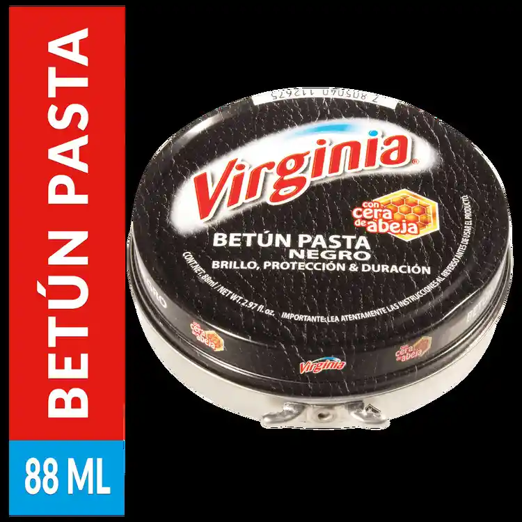 Virginia Betún En Pasta Negro 88 G