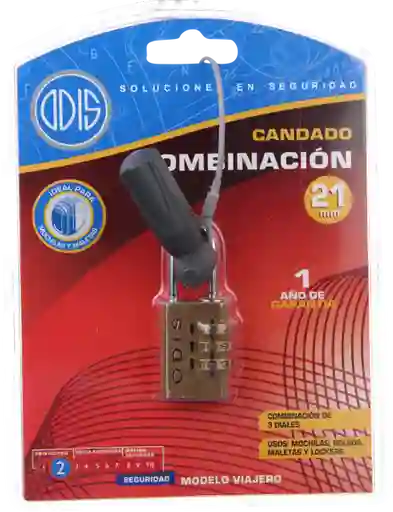 Candado Viajero Cp Con Clave Standard