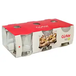 Cristar Display 6 Vasos Vivaldi Bajo In