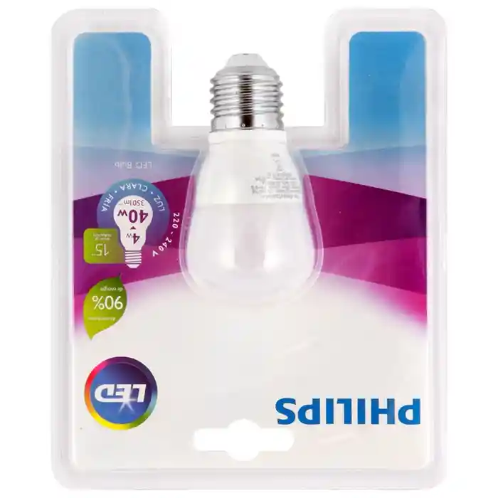 Ledbulb 4-40w E27 6500k 220-240v P45