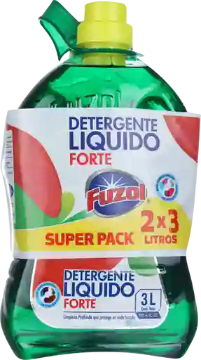Fuzol Pack Detergente Liquido Frasco Un