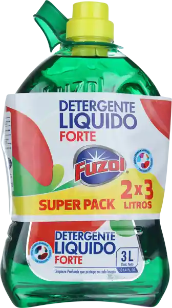 Fuzol Pack Detergente Liquido Frasco Un