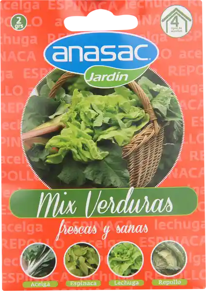 Anasac Semillas Mix Verduras