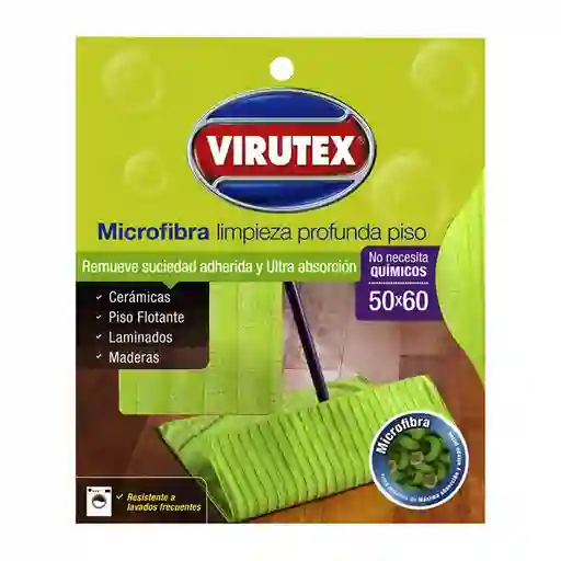 Virutex Trapero Microfibra Limpieza Profunda Piso