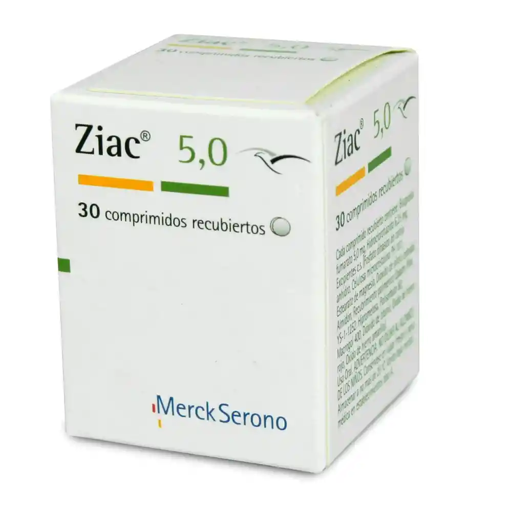 Ziac Bisoprolol 5 Mg Recubierto