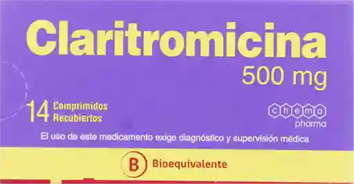 Claritromicina Antibioticos 500Mg