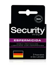 Security Preservativos Y Accesorios Espermicida X3