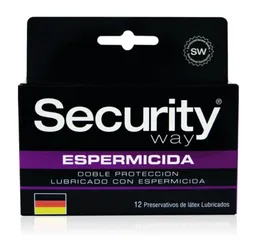 Security Preservativos Y Accesorios Espermicida X12