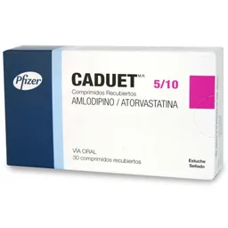 Amlodipino Caduet 5 Mgm Recubierto