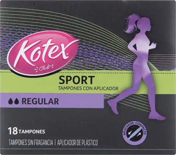 Kotex Tampon Evol Click Regular 18Un