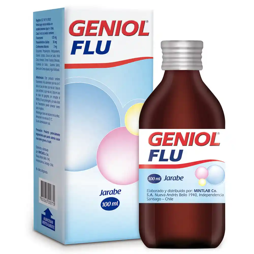 Geniol Flu Jarabe (0.04 g/ 2.50 g/ 0.60 g)