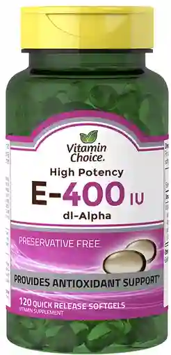 Vitamin Chaice E-400 Pure Di-Alpha 120 Capsulas 
