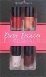 Spring Natural set 4 esmaltes para uñas dirty dancer