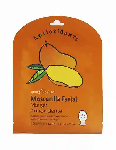 Spring Natural Mascarilla Facial de Mango Antioxidante