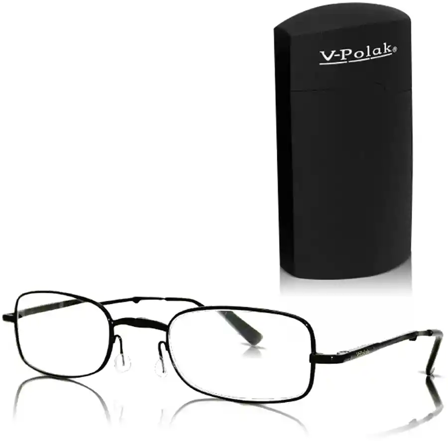 V-Polak lentes opticos negro