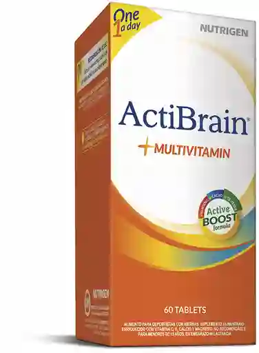 Acti Brain Vitaminas Y Minerales Multivit.Tab.60