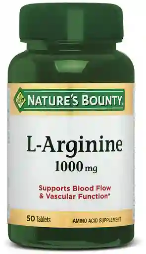 Natures Bounty Larginine Tabletas 1000Mg X50