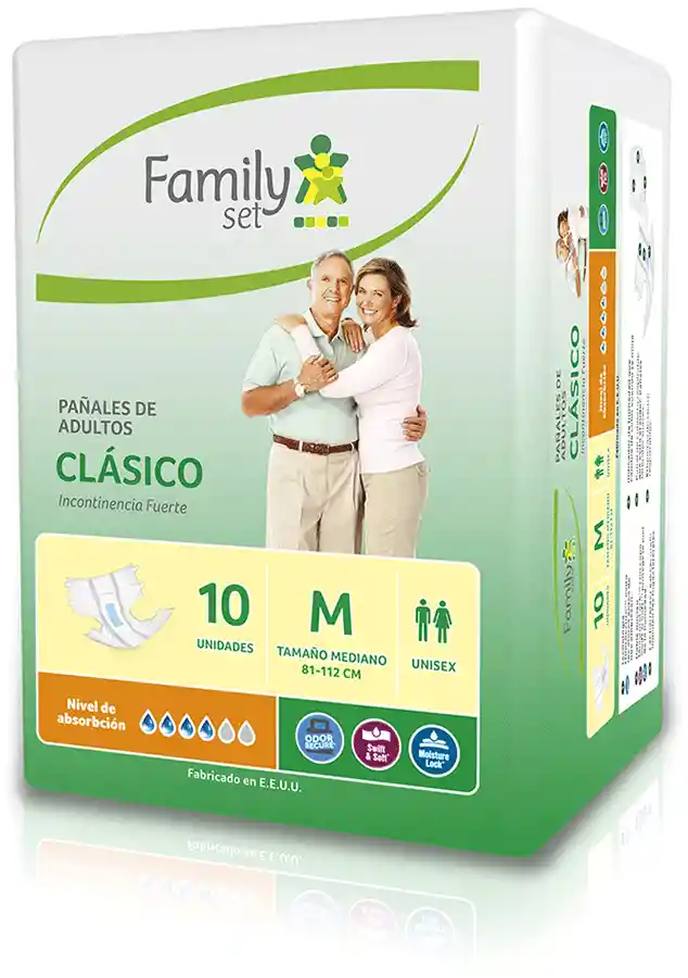 Family Set Pañales Clásicos para Adulto Talla M