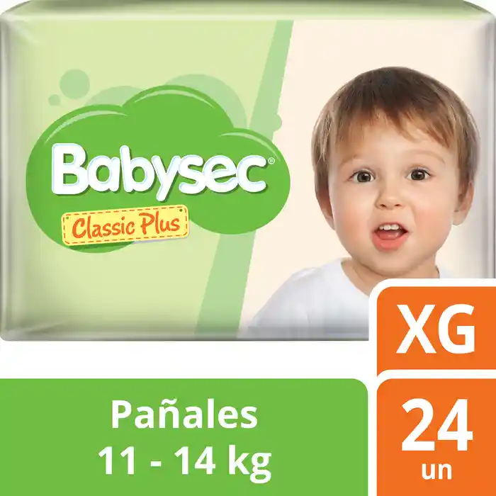 Babysec Pañal Classic Plus Talla XG