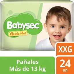 Babysec Pañal  Bebé Classic Plus Talla Xxg