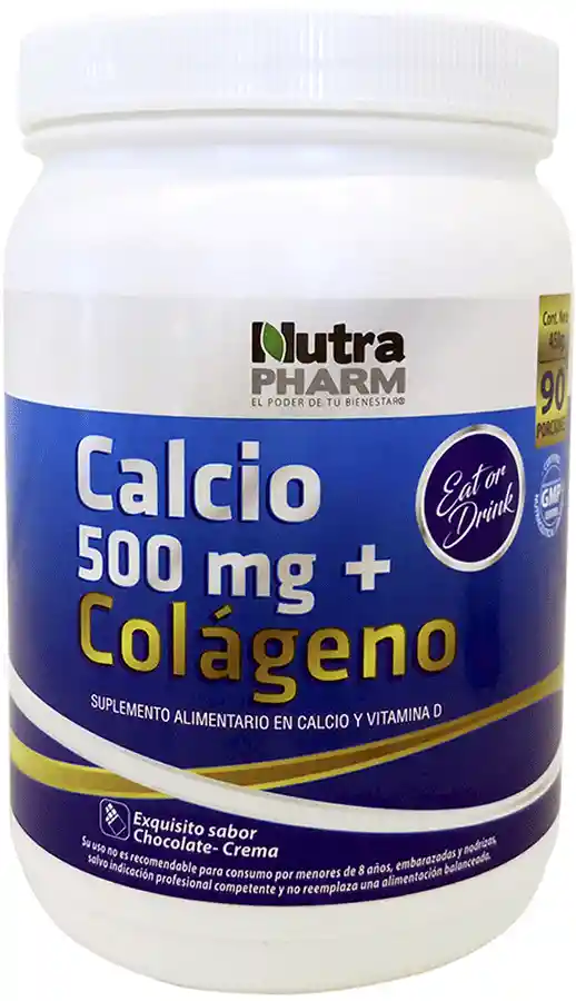 Nutra Pharm calcio 500 y colágeno