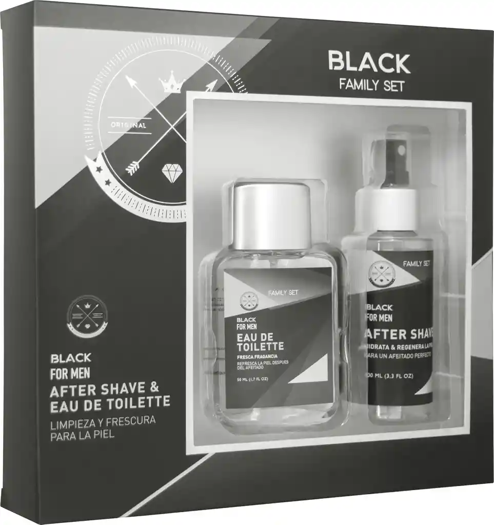 F.Set Black Edt50+Afsh100