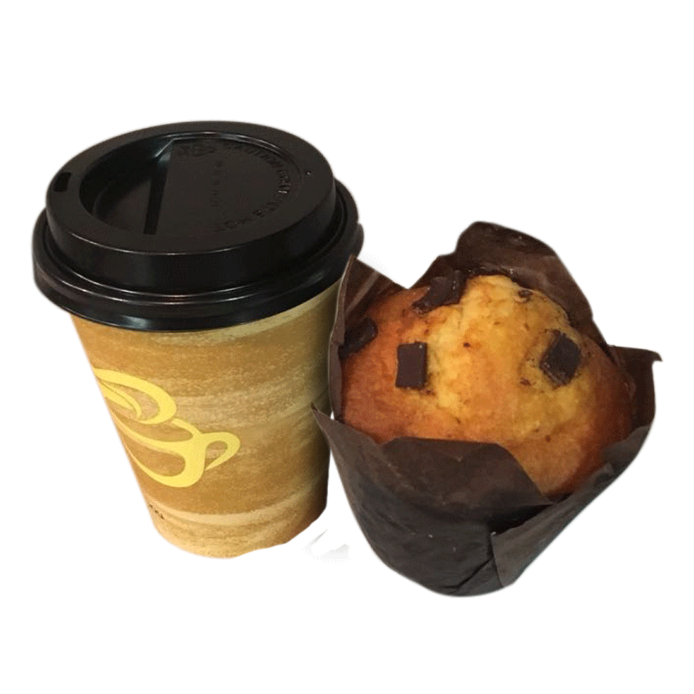 Café Americano y Muffin