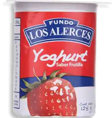 Fundo Los Alerces Yoghurt Frutilla, 125 G
