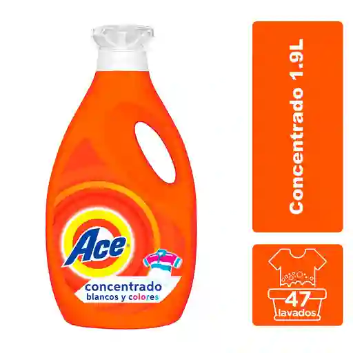 2x Ace Detergente Para Ropa Concentrado Blancos y Colores
