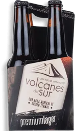 Volcanes Cerveza Del Sur Lager Pack 4 Un