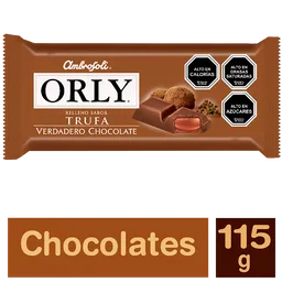 Orly Tableta de Chocolate Relleno Sabor Trufa
