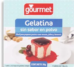 Gourmet Gelatina Sin Sabor