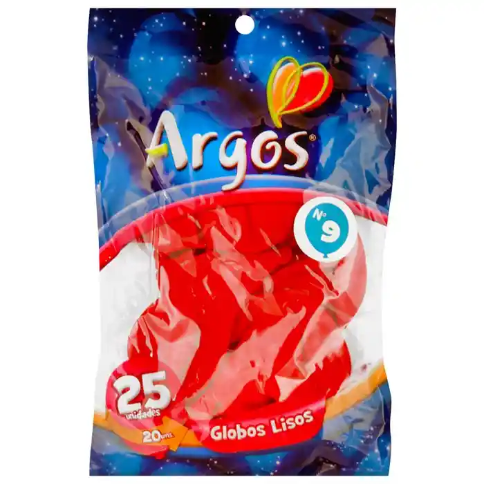 Globo N°9 Liso Rojo Brillante