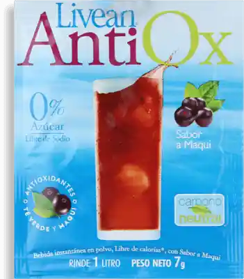 Livean Jugo En Polvo Antiox Maqui