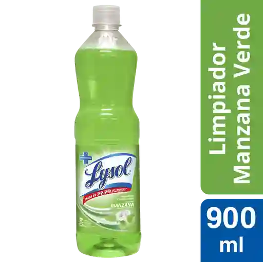 Lysol Limpiador Líquido Desinfectante Manzana Verde 900ml