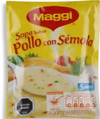 3 x Sopa Maggi 68 g Pollo Con Semola