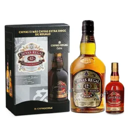 Chivas Regal Whisky 12 Años 700 cc + Chivas Regal Extra