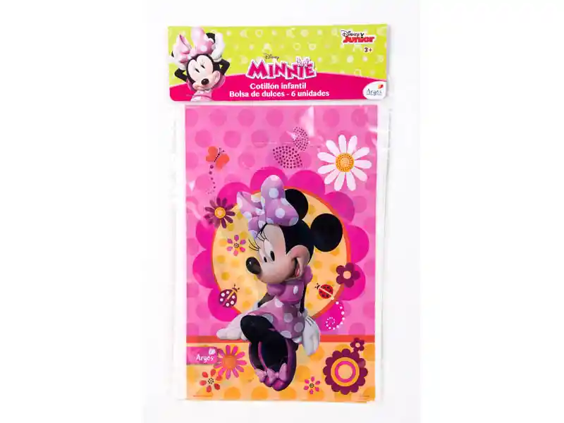 Bolsa P/dulce Minnie Flor 6un