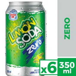 Limón Soda Sixpack Lata Zero