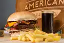 American Burger, Papas y Bebida