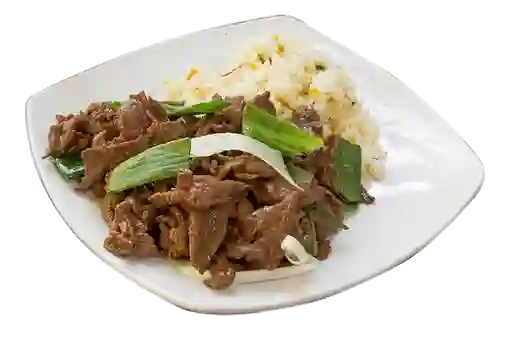 Carne Mongolina con Arroz