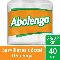 Abolengo Servilletas Tipo Cóctel de Hoja Sencilla