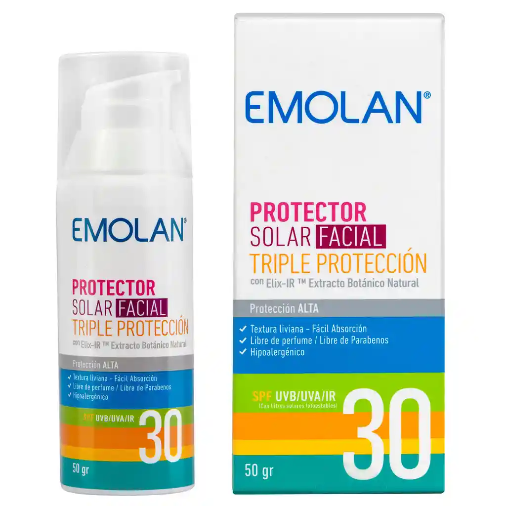 Emolan Protector Solar Facial Triple Protección