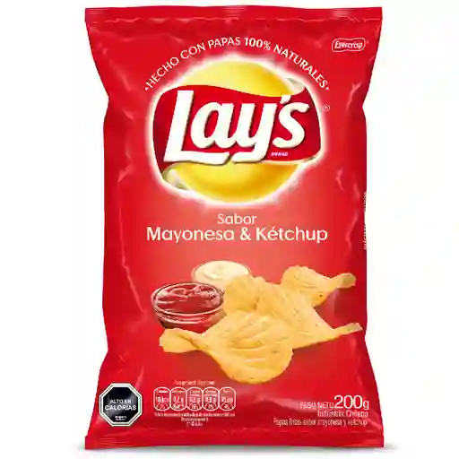 Lay’s Papas Fritas Onduladas Sabor Ketchup 200 g