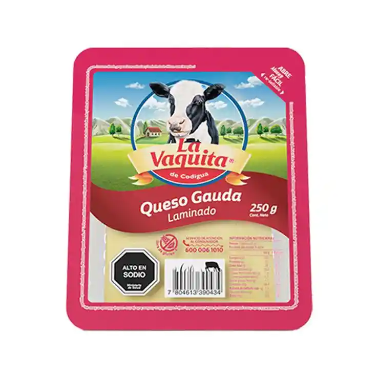 Queso Gauda Laminado La Vaquita Kg