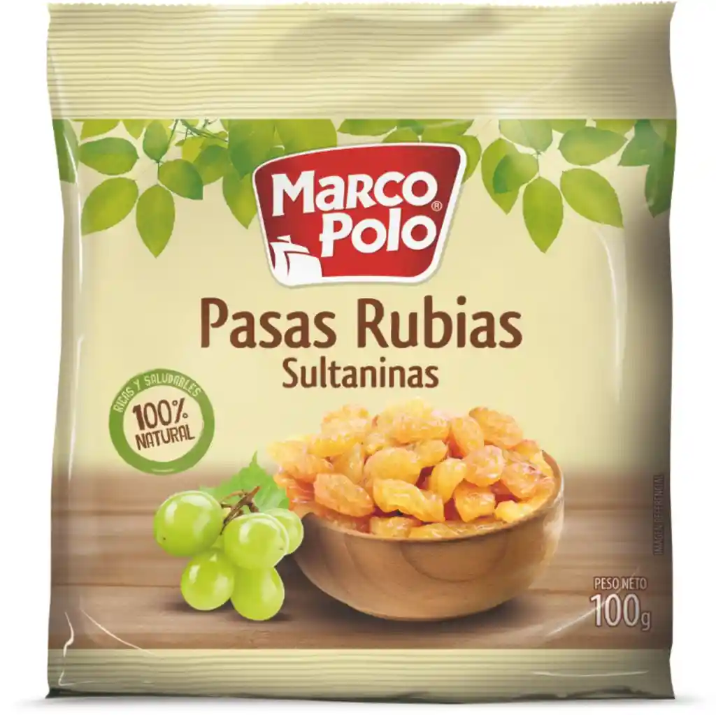 Marco Polo Pasas Rubias Sultaninas